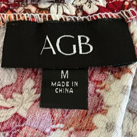 NWOT AGB floral print top, M - Picture 6 of 7